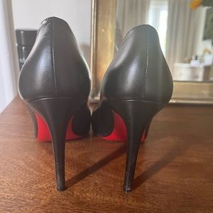 Louboutin Pigalle 100 Nappa Shiny - Black - 37 × 1